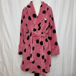 Pink Victoria's Secret Polka Dot Bathrobe SZ XS